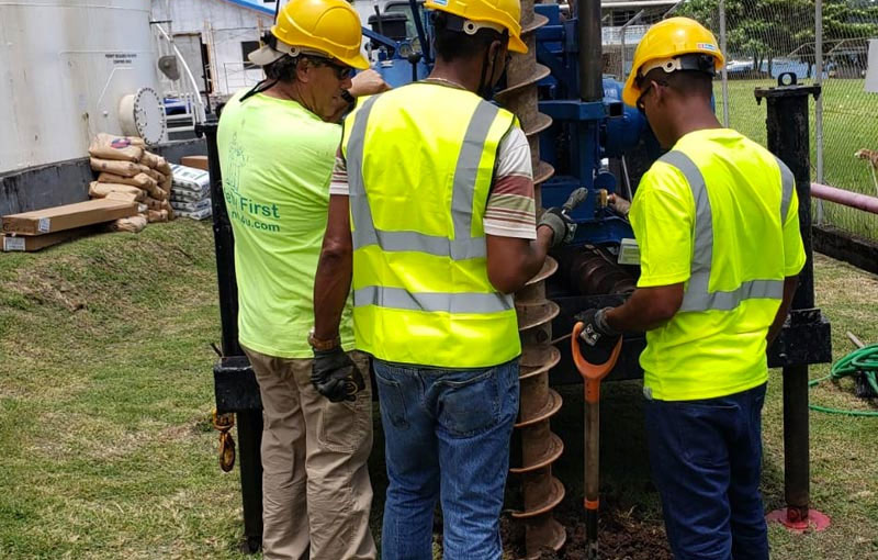 Jada Group – Installation of 6 Monitoring Wells Service Station.